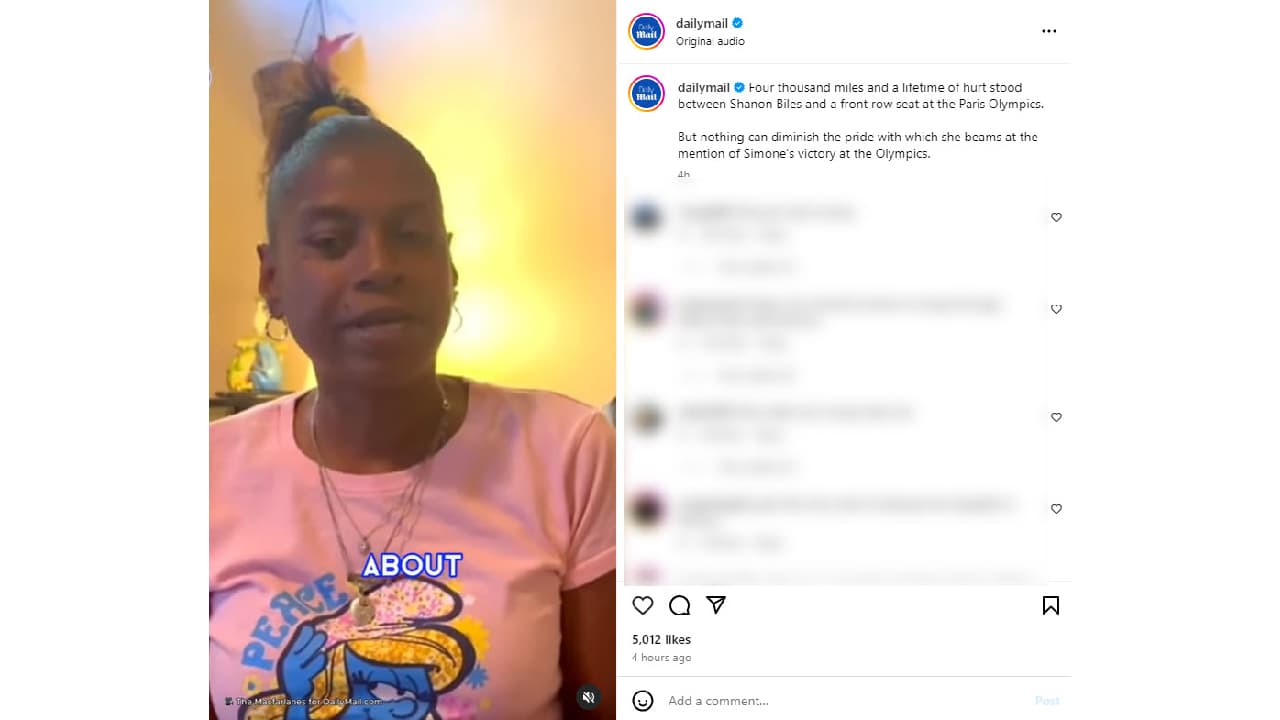 Shanon Biles, madre de Simone Biles.