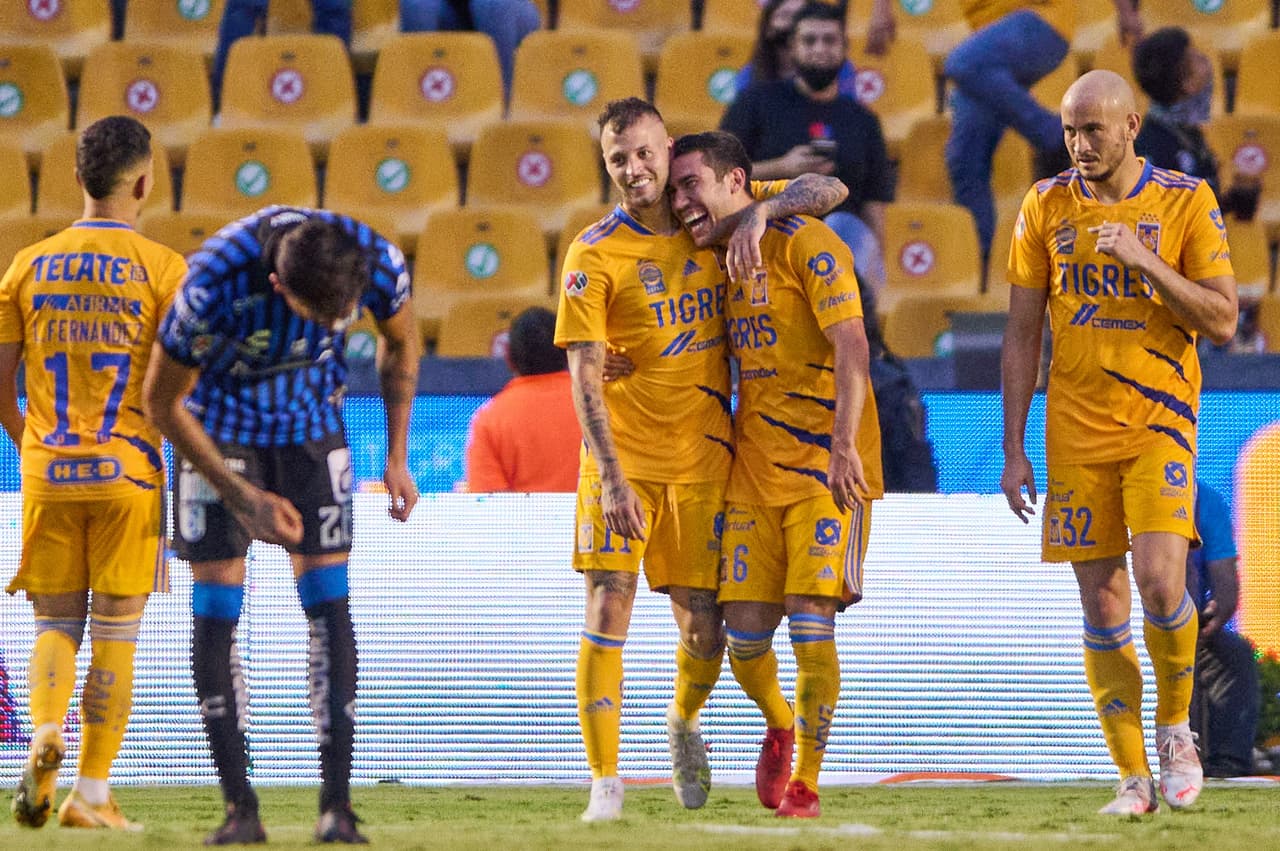 El doblete de Nico López y el gol de Florian Thauvain hacen que la afición tigre vuelva a ilusionarse con un título y golean 3-0 a Querétaro.