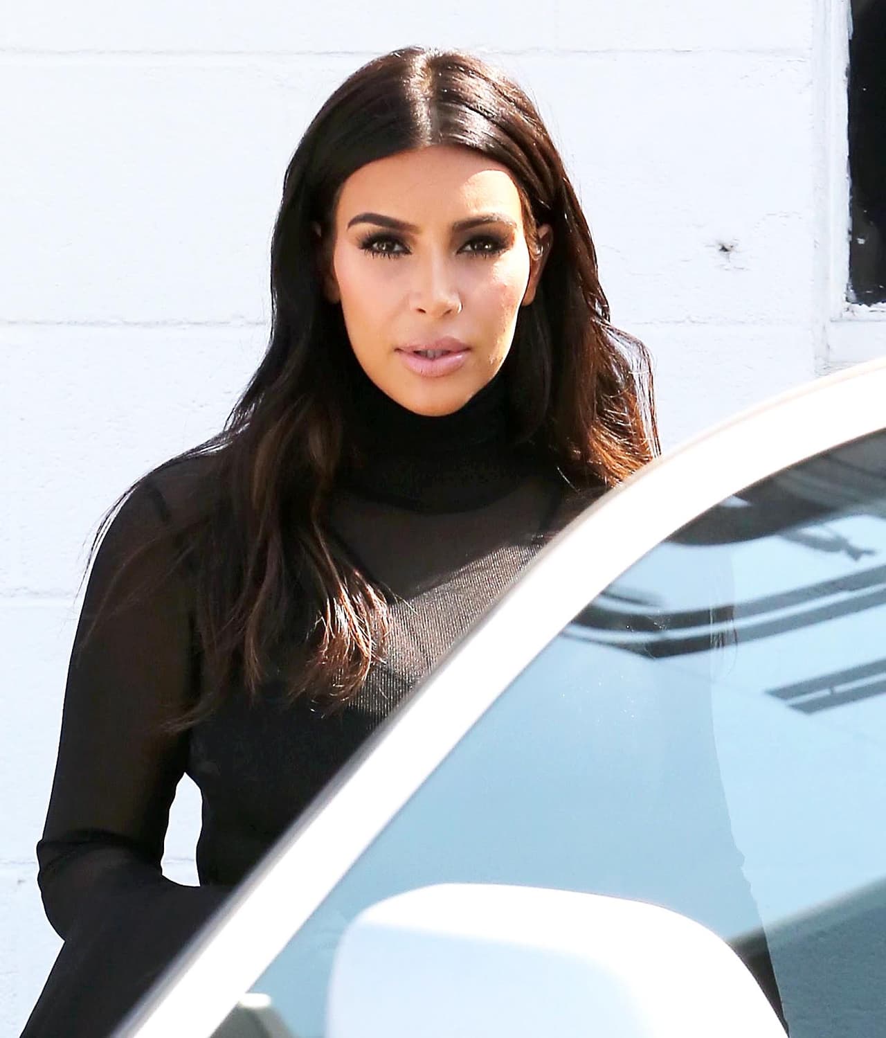 Ahora sí, Kim exageró un poquito con su look.