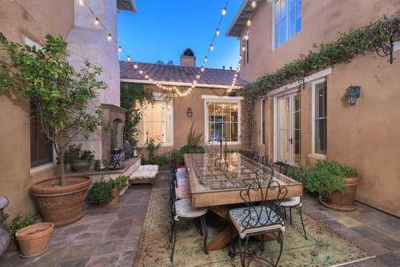 El patio era uno de sus sitios predilectos