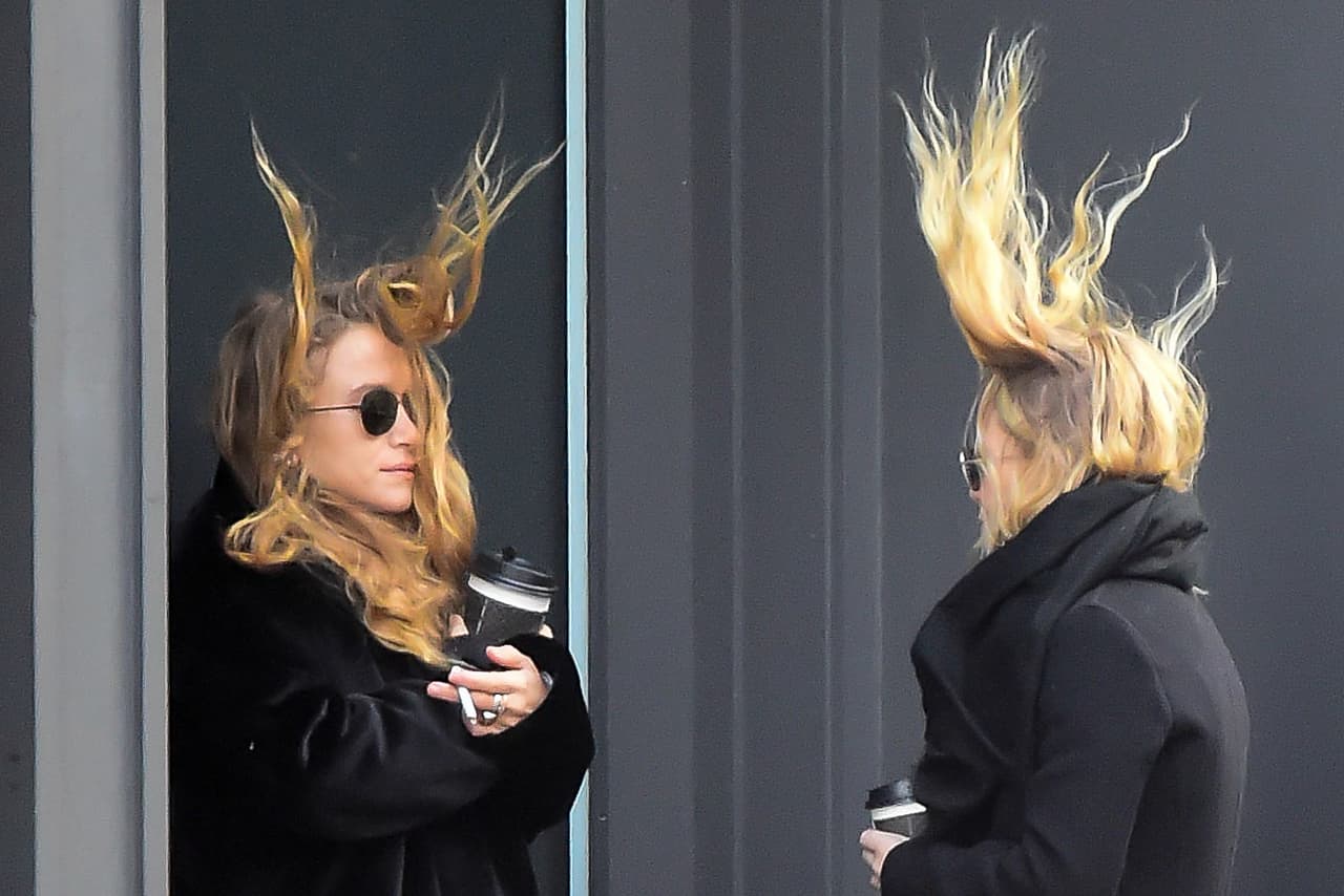 El clima las despeinó muuuy fuerte, aunque ellas ni se inmutaron.
