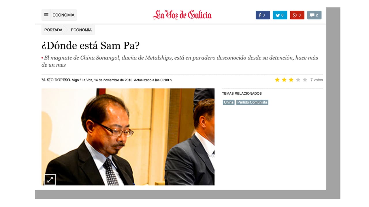 A finales de 2015, algunos medios se preguntaban por el paradero de Sam Pa después de su detención en China
