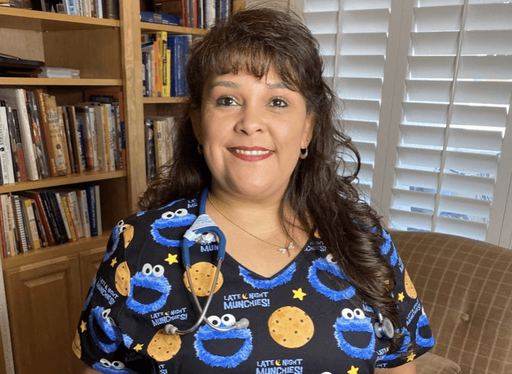 Michelle Beebe, la enfermera de una primaria de Texas que participó en la Convención Demócrata