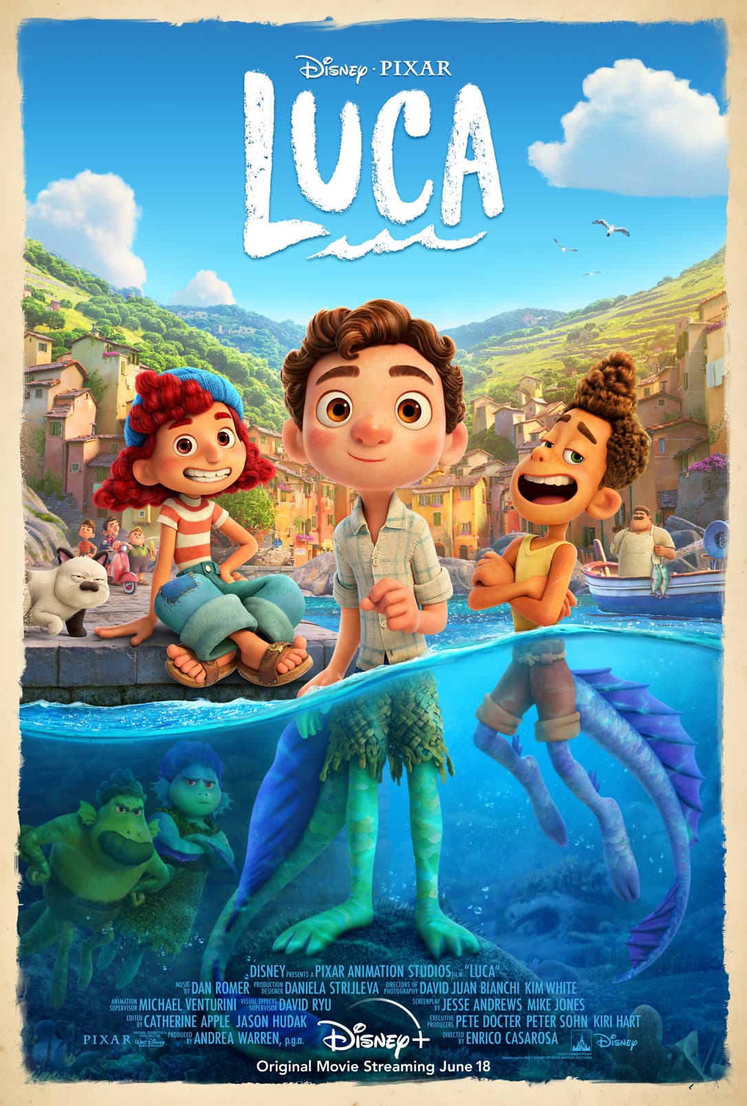 “Luca”, lo nuevo de Pixar, solo estarán disponibles en la plataforma.