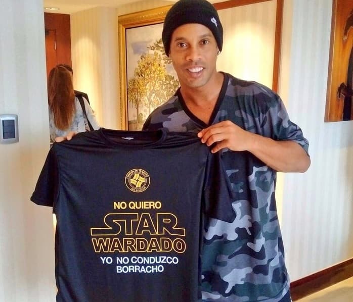 Ronaldinho se une a compaña contra conductores borrachos