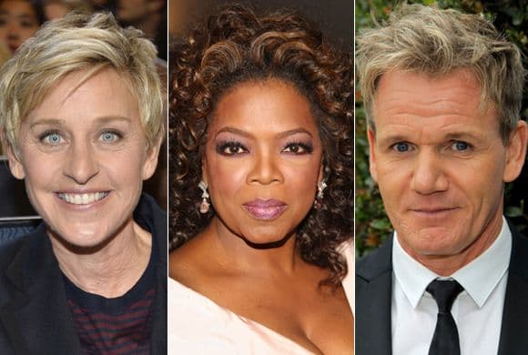 Según la revista 'Forbes', Oprah Winfrey, Ellen DeGeneres y Simon Cowell se encuentran entre los diez más ricos del mundo del entretenimiento en televisión.