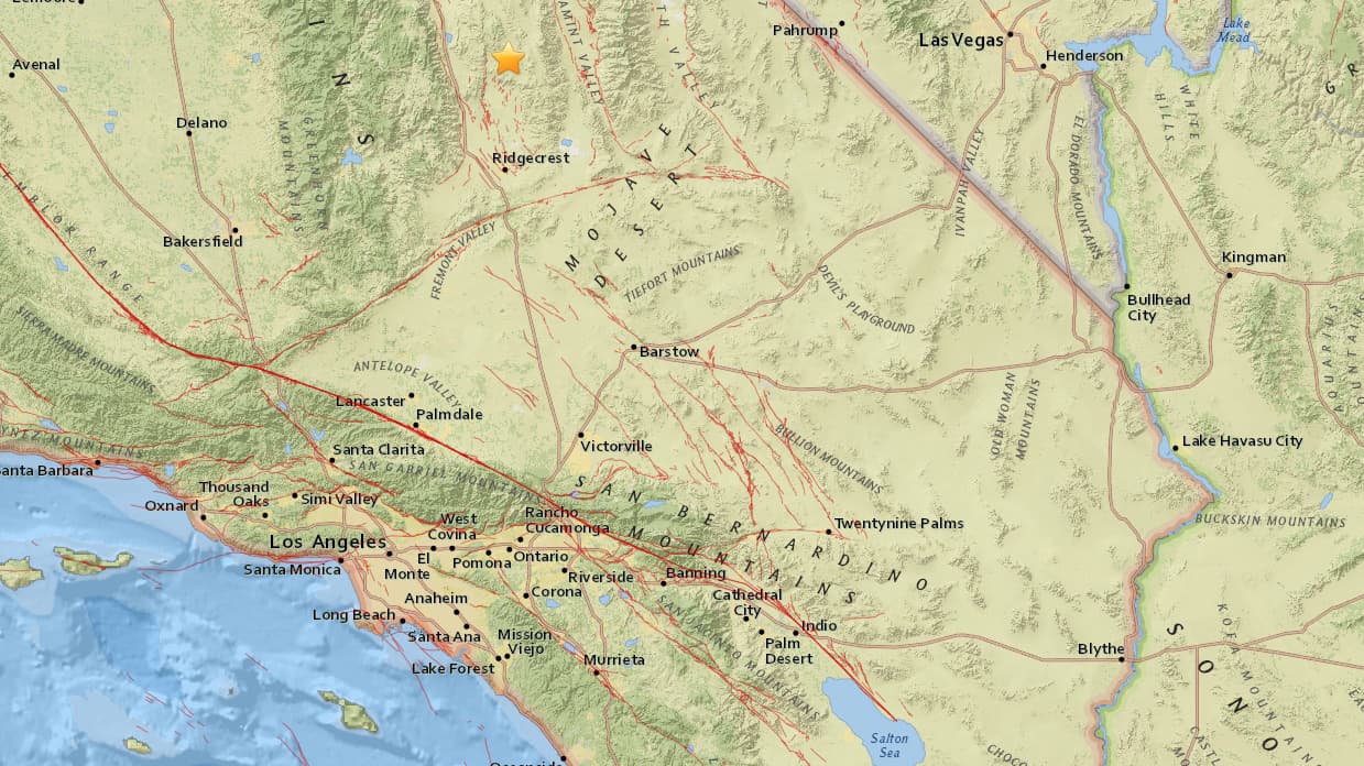 Temblor de 3.1 sacudió a Coso Junction, California
