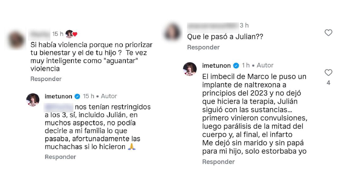 Imelda Tuñón señala a Marco Chacón de haberle puesto un implante de naltrexona.