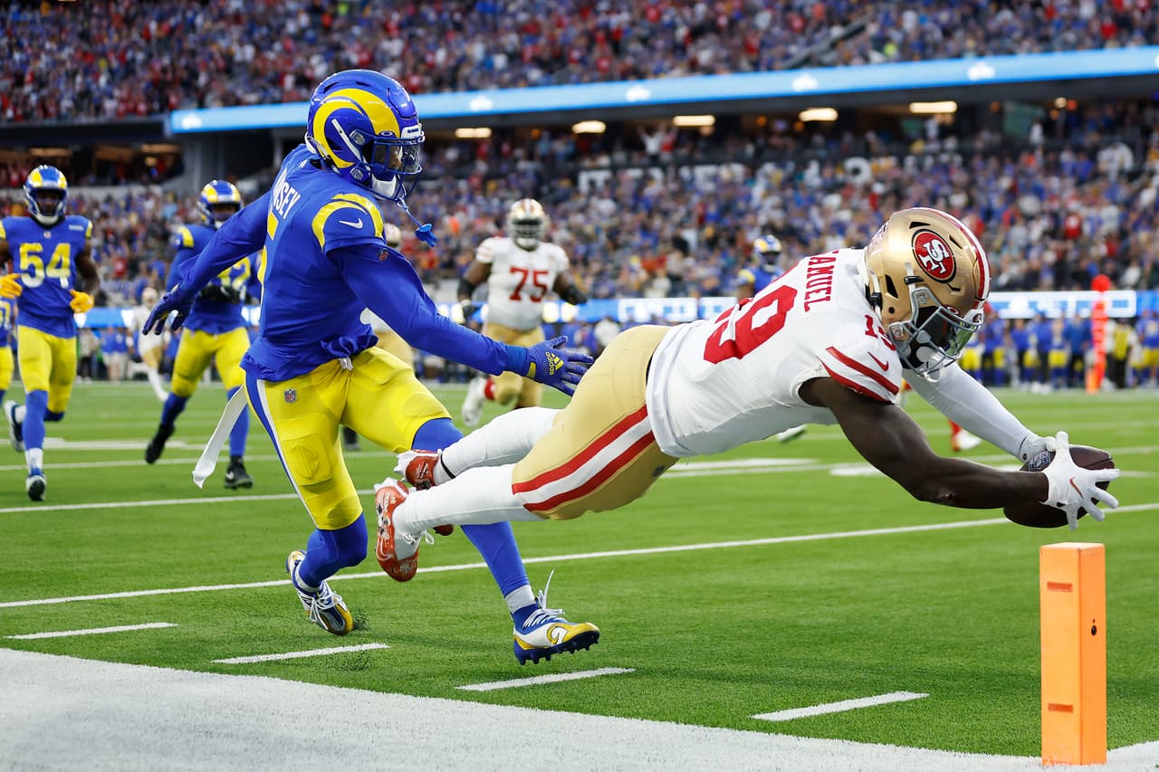 Los San Francisco 49ers se enfrentaron a Los Angeles Rams en la Final de la Conferencia Nacional.