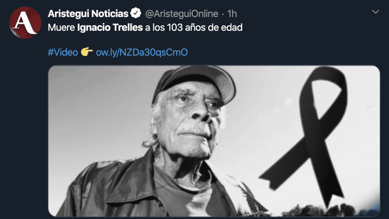 Así reacciona el mundo futbolístico ante el fallecimiento de Ignacio Trelles a sus 103 años.