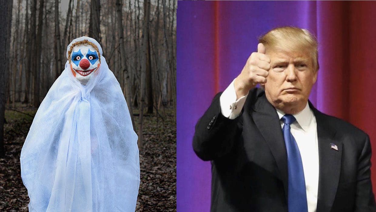 Trump y los payasos espeluznantes: la historia de un tweet compartido más de 100,000 veces