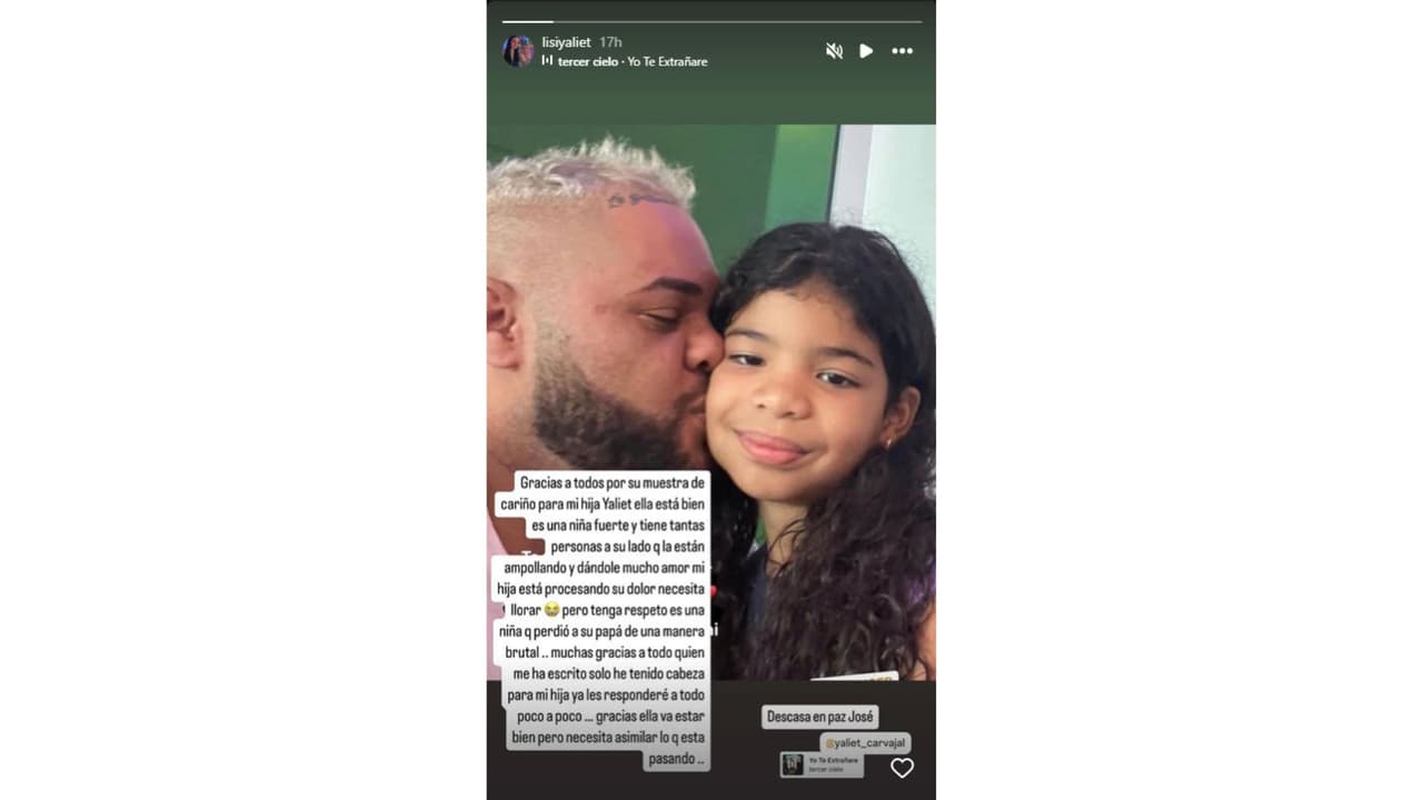 Hija de 'El Taiger' estaría procesando el fallecimiento de su papá.