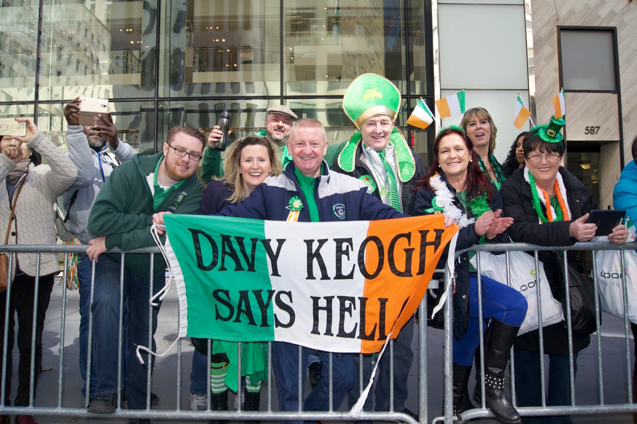 Los asistentes celebraron al ritmo de las gaitas irlandesas.