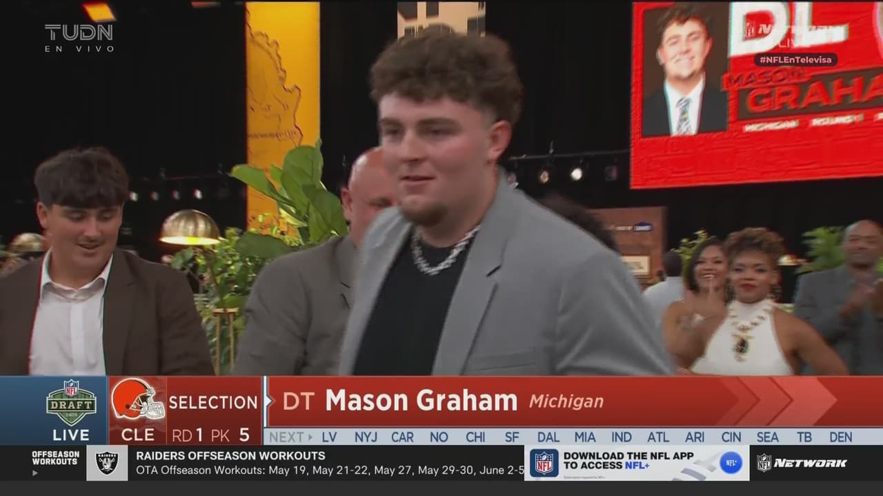 ¡Cleveland Browns toma al tacle defensivo Mason Graham!