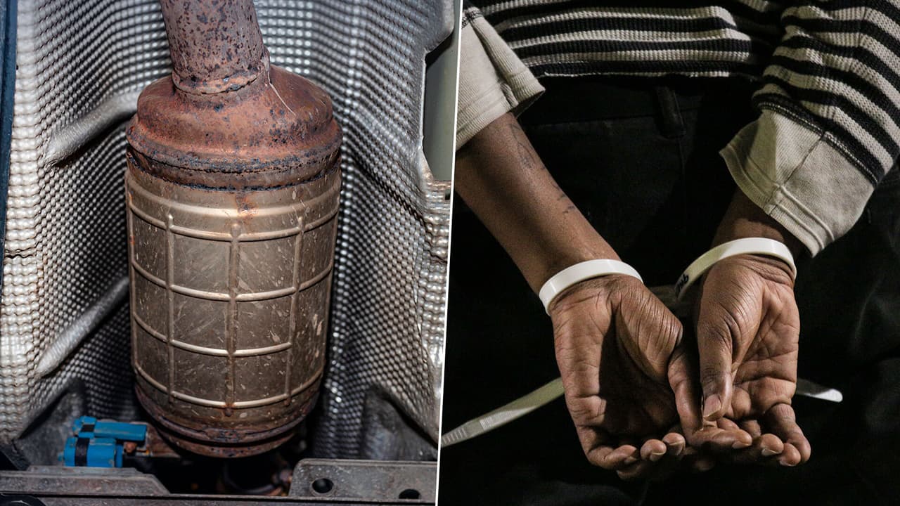 Hombre de Bakersfield tenía en su poder 106 convertidores catalíticos robados