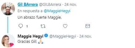 Gil Barrera fue otro de los periodistas de espectáculos que también le desearon palabras de aliento.