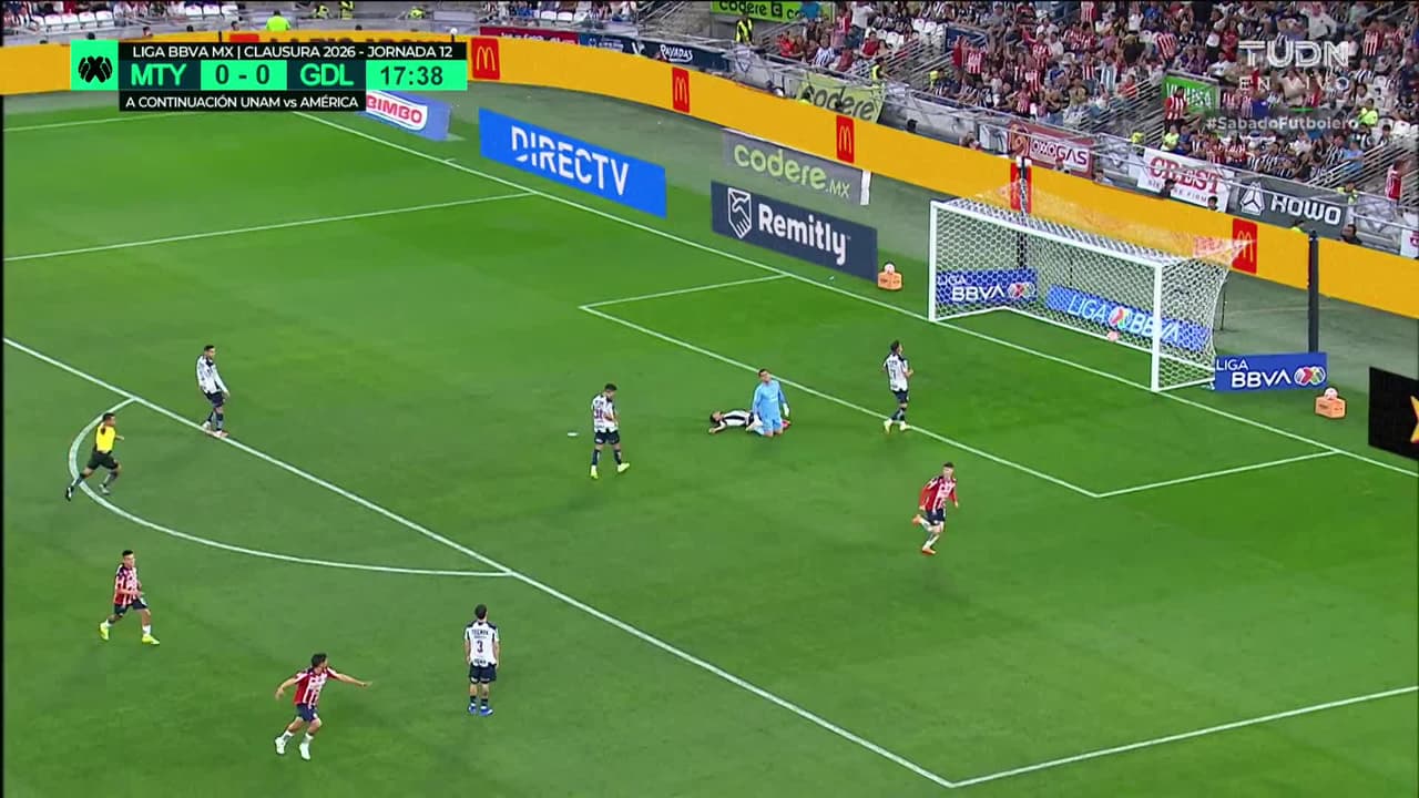 ¡GOL!  anota para Guadalajara. Armando González