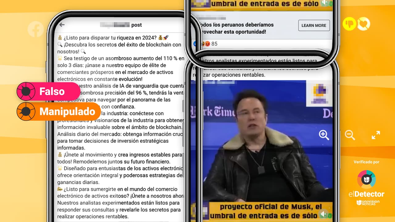 La presidenta de Perú no retrasó el lanzamiento de una supuesta plataforma de inversión “creada por Elon Musk”: ese video está manipulado