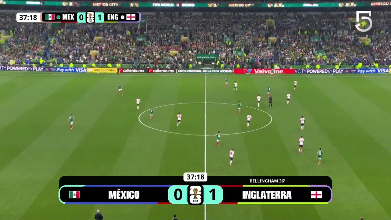 Gol de Inglaterra, Gol de Jude Bellingham, México vs. Inglaterra, 0-2