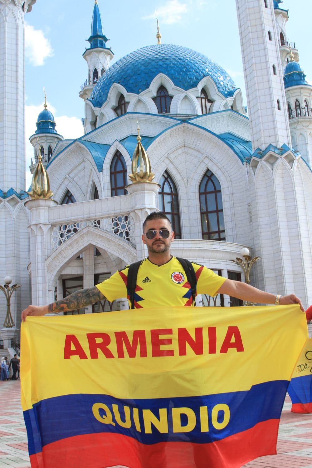 Los sitios históricos de Kazán también acogieron a los colombianos, como él, proveniente de la región colombiana del Eje Cafetero.