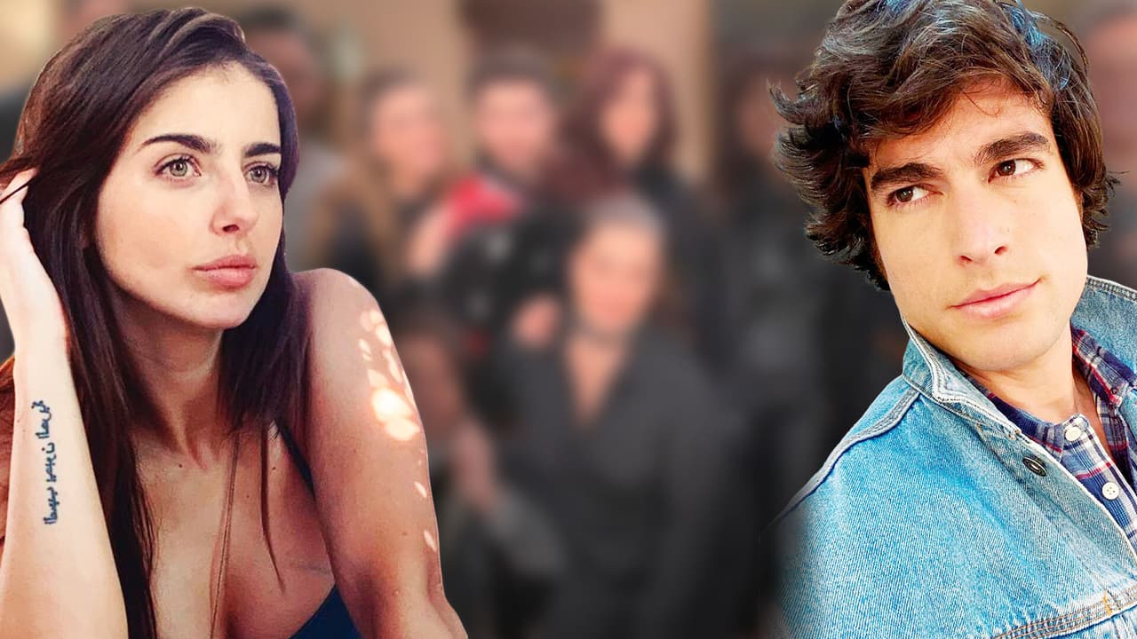 Michelle Renaud y Danilo Carrera posan juntos dos días después de anunciar su separación
