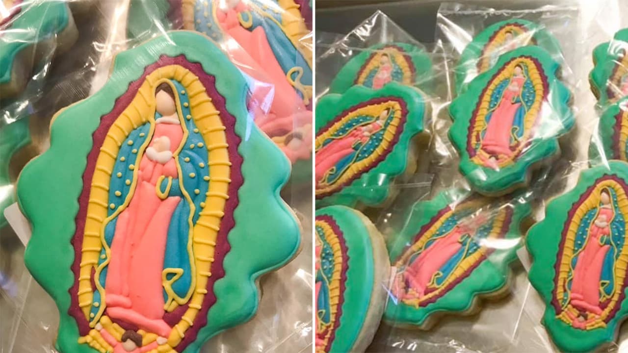 Victoria y Paula Ríos continúan sorprendidas del éxito que han tenido sus galletas en forma de la Virgen de Guadalupe, las cuales son solicitadas constantemente por su sabor y originalidad.