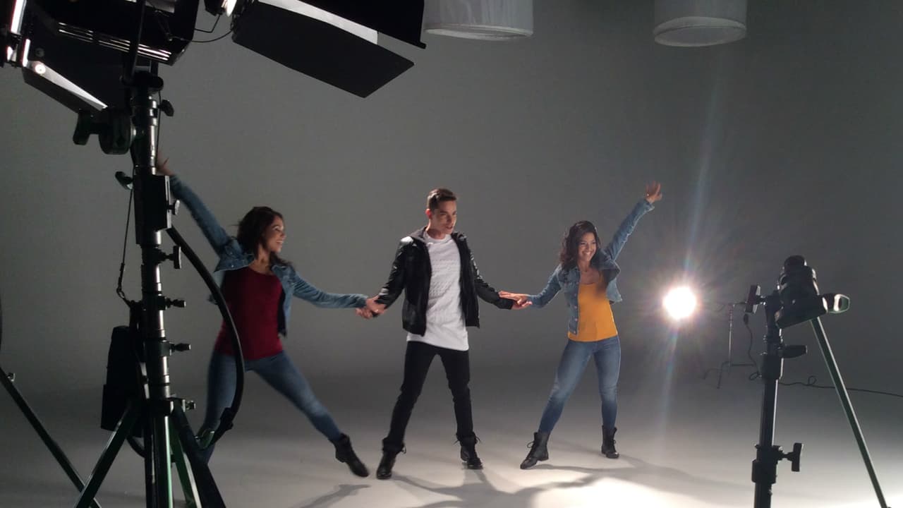 Las bailarinas siempre mostraron su alegría de estar en el set