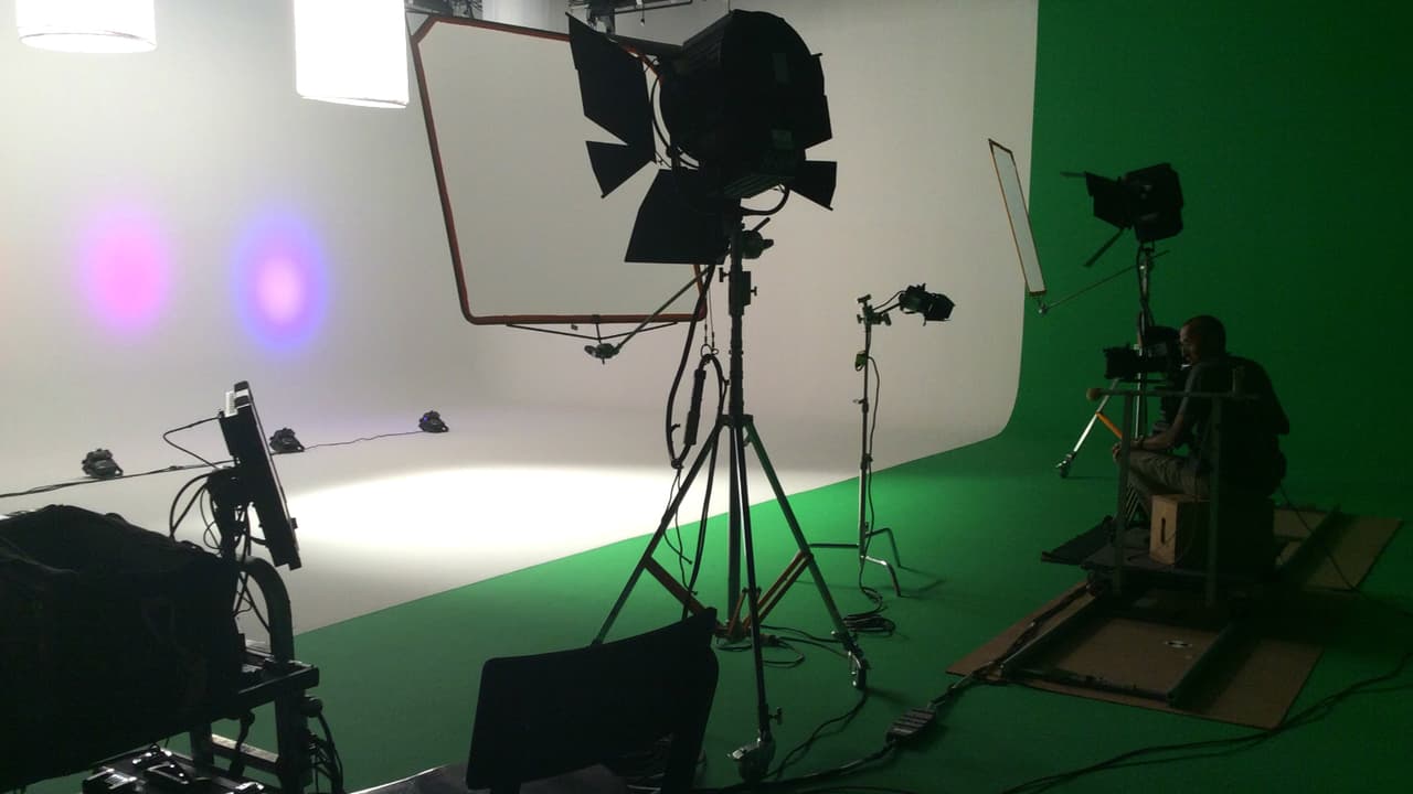 El set de filmación del video.