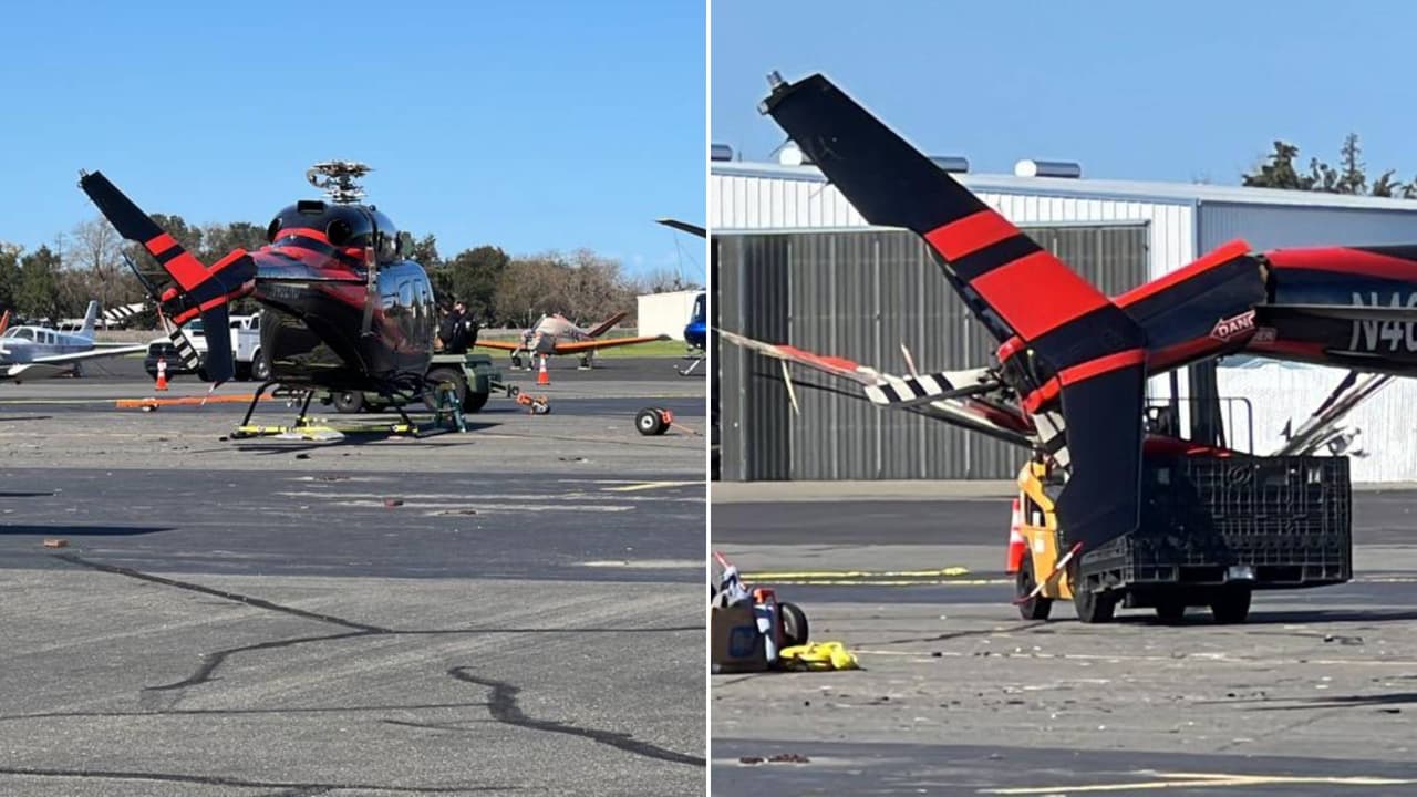 Investigan robo de helicóptero que terminó estrellado en Aeropuerto de Sacramento