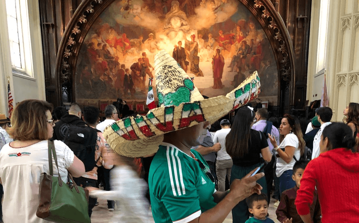 El sombrero mexicano, no podía faltar