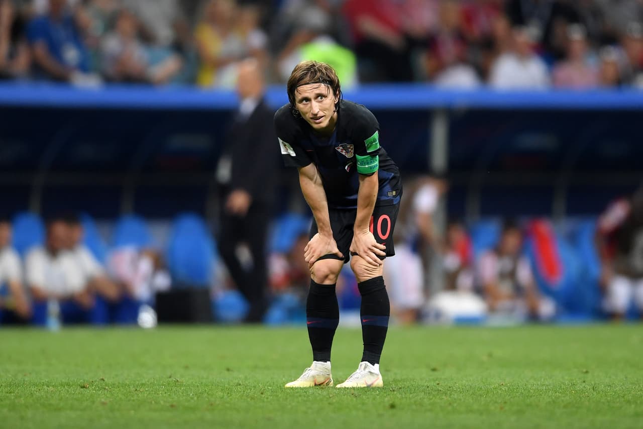 Con la prórroga llegaron los problemas físicos para los jugadores de Croacia, y aunque pudo finalizar el juego, Luka Modric sintió el desgaste del juego.