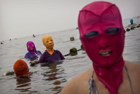 Los facekinis se han ido modificando poco a poco a medida que su creadora los ha hecho más cómodos.