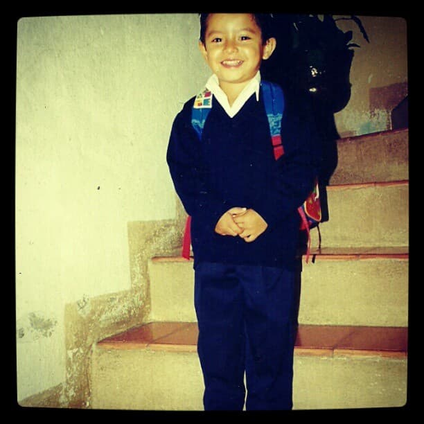 La primera foto de Jonatan Guerrero después de que llegó con sus padres a Estados Unidos.