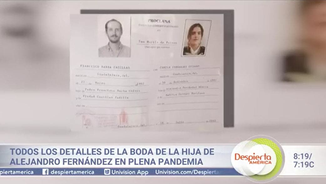 Todo inició la tarde del viernes 31 de julio cuando el show 
<b><a href="https://www.youtube.com/watch?v=brabMvd8wEs" target="_blank">'Ventaneando'</a></b> lo dio a conocer en México luego de que mostró las amonestaciones que se corrieron en la iglesia católica, en donde la joven anunció sus intenciones de casarse.