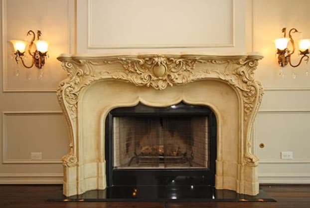 Detalle de la chimenea