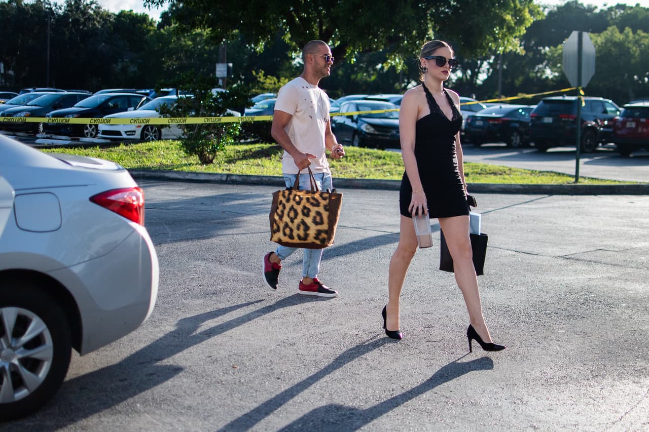 En su mayoría se presentaron acompañadas por sus parejas...