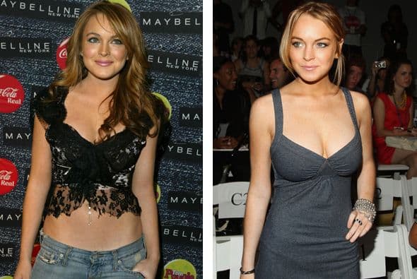 La controversial Lindsay Lohan creció mucho de la noche a la mañana.