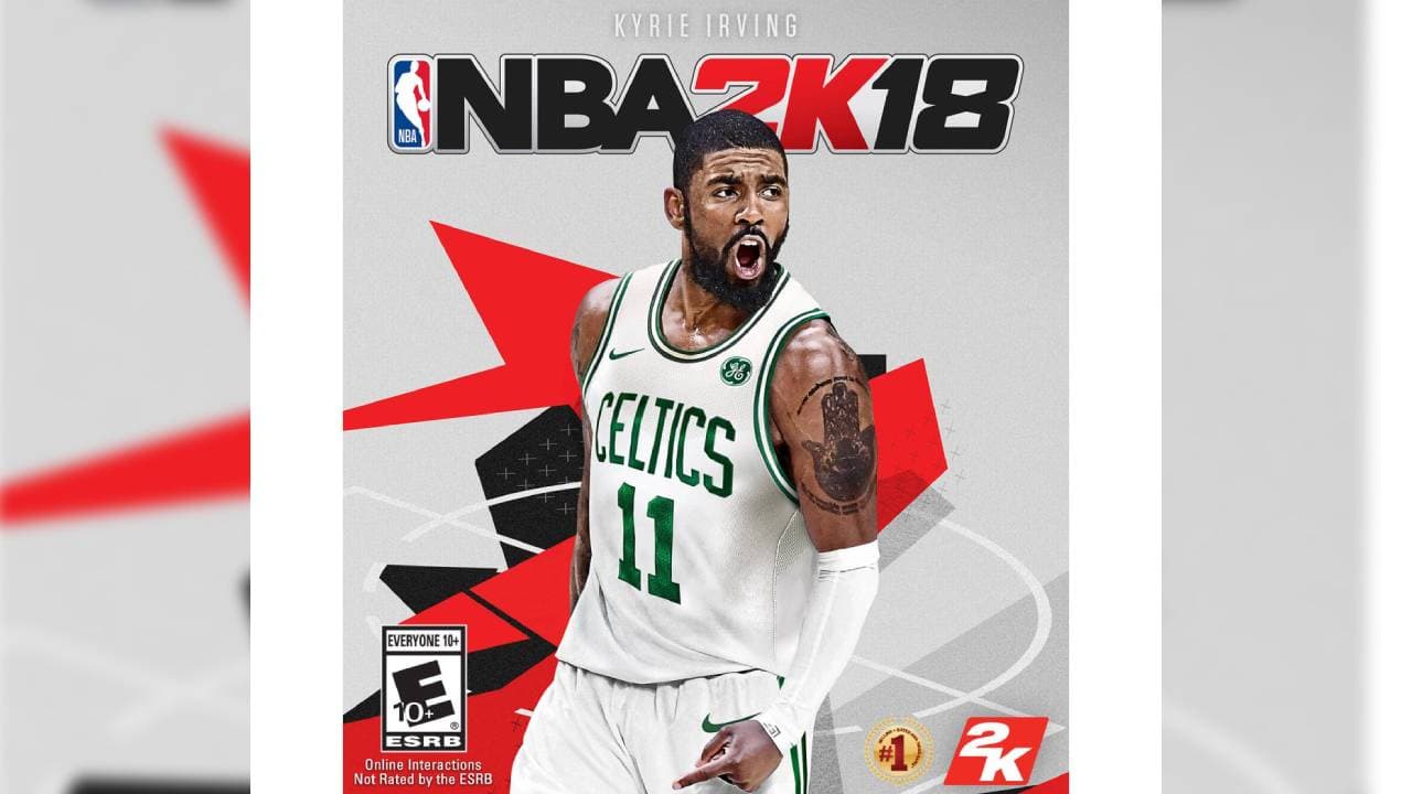 NBA 2K18 | Kyrie Irving fue el protagonista de la edición 2018. Shaquille O’Neal fue el jugador clásico que apareció en otra portada.