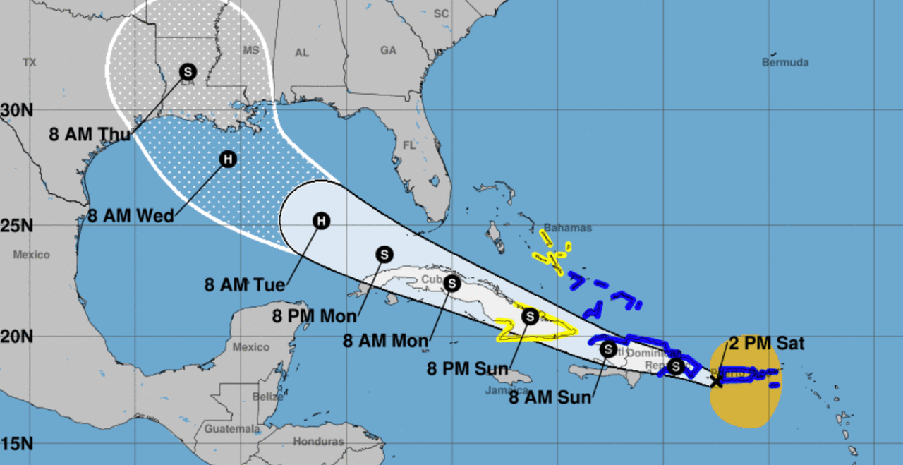 La tormenta tropical Laura fortalece sus vientos a 50 mph 