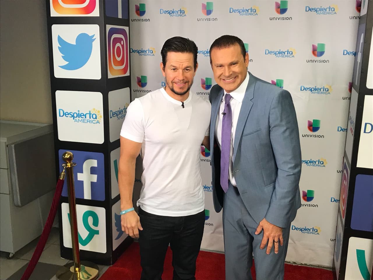 Alan Tacher estaba listo para platicar con él sobre el estreno de su cinta 'Daddy's Home 2'.