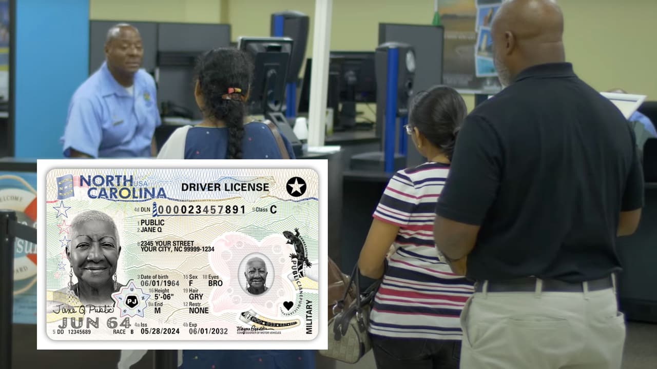 Para qué se necesitará un Real ID en Carolina del Norte y quienes pueden tramitarlo