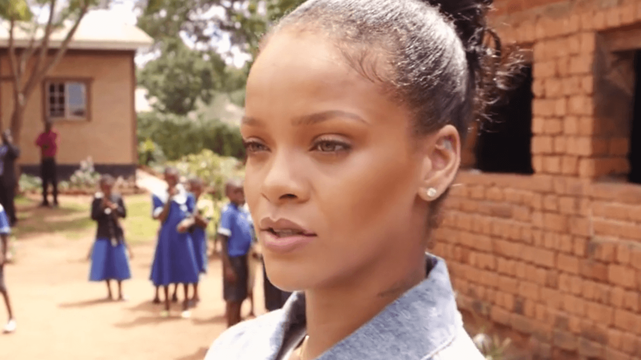 Rihanna gives back by teaching math