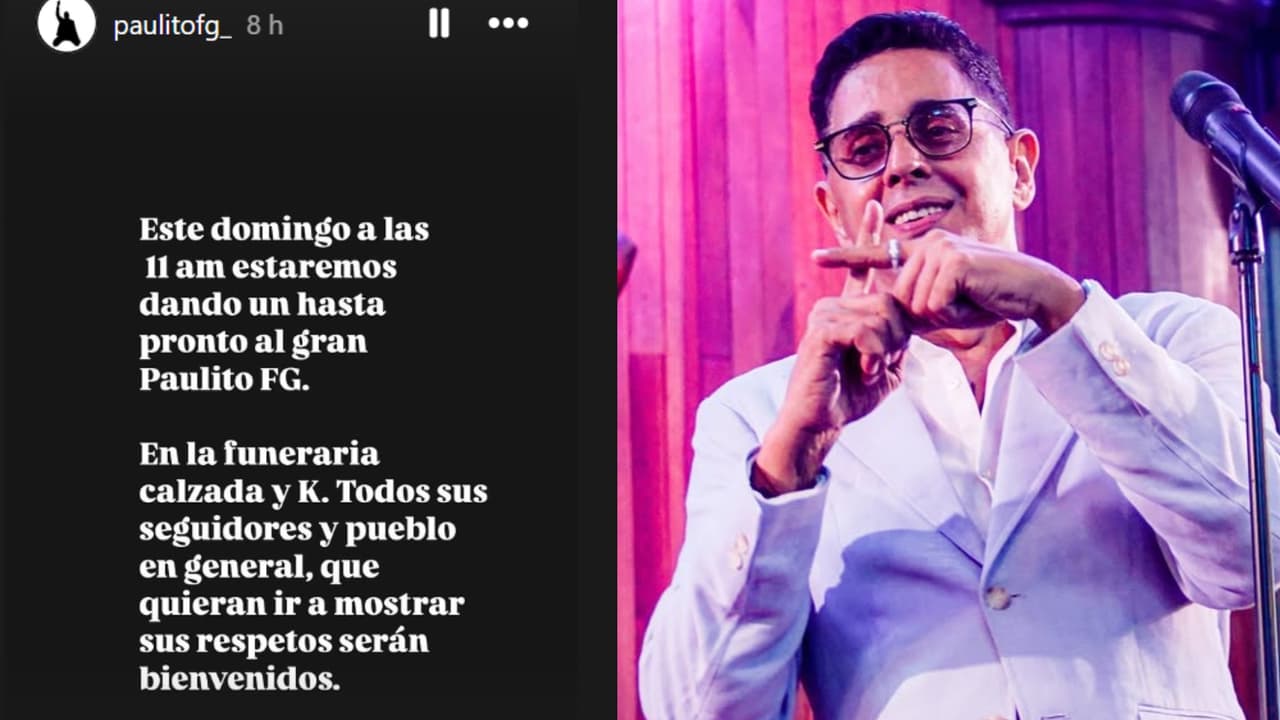El funeral de Paulito FG estaba previsto para llevarse a cabo a partir de la mañana de este domingo 2 de marzo.