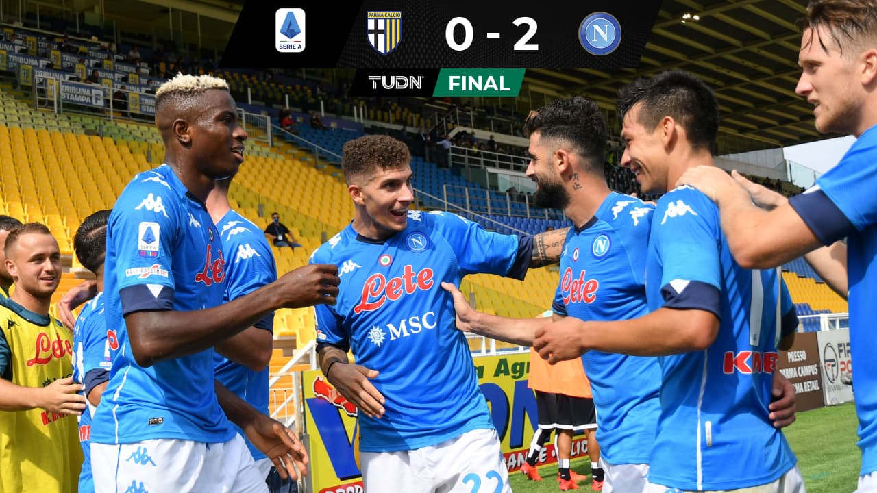 'Chucky' Lozano, factor en triunfo del Napoli contra Parma