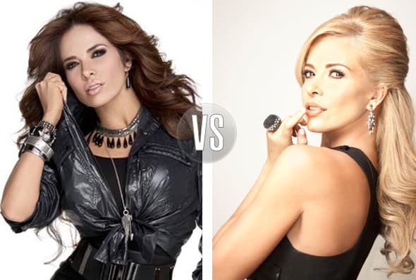 Otra que cambió de castaña a rubia fue Gloria Trevi.