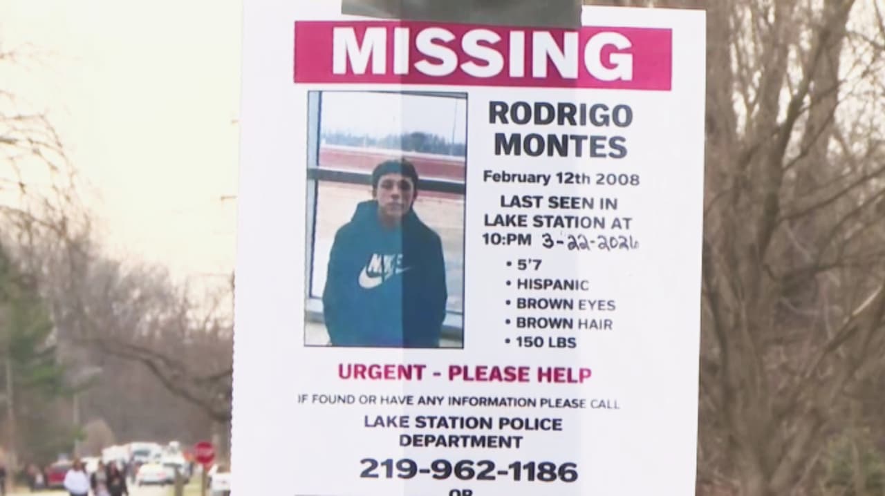 Continúa búsqueda de Rodrigo Montes, estudiante desaparecido en Lake Station, Indiana