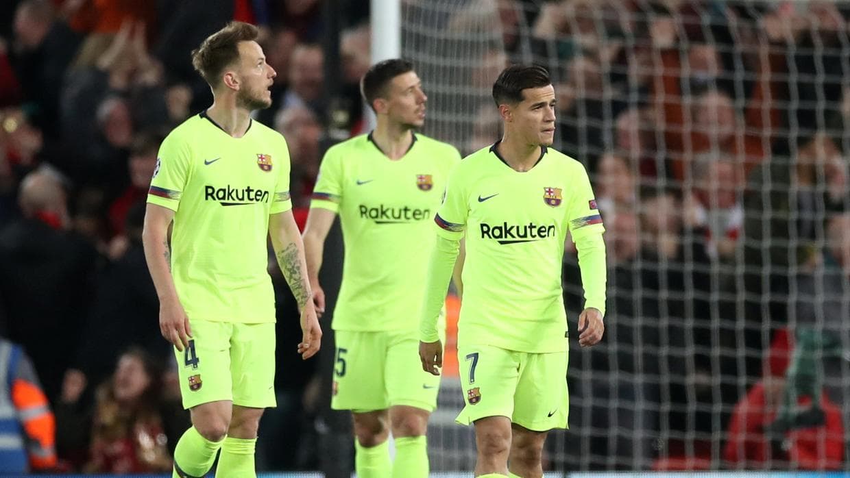 Rakitic, Coutinho y Umtiti encabezan la lista de jugadores que saldrían del Barça tras el fracaso en la Champions