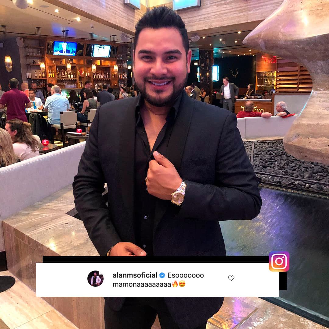 “Esooo mamonaaaaa 🔥😍”, le comentó el vocalista de Banda MS ante la admiración de los más de 14,000 seguidores de la hija de Julio Preciado.