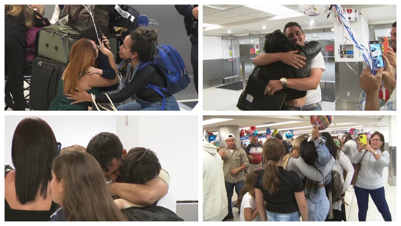 Llegan a Miami beneficiarios del parole humanitario que aceleraron su viaje ante demanda de fiscales