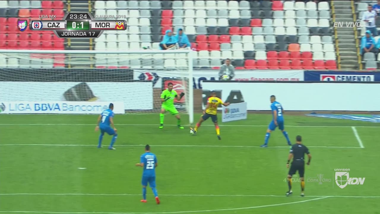 Gol de Morelia, gol de Edison Flores tras tibia marca de Aguilar